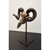 動物擺飾璧掛飾大角羊骷髏頭    (y14912  立體雕塑.擺飾   立體擺飾系列   動物、人物系列)